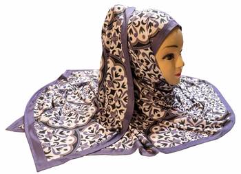 Justkartit Women'S Party Wear Jersey Stretchable Material Printed Hijab Scarf Dupatta 4