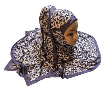 Justkartit Women'S Party Wear Jersey Stretchable Material Printed Hijab Scarf Dupatta 5