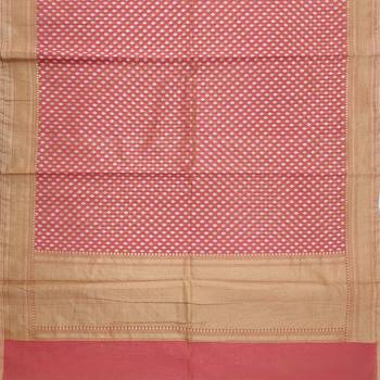 red woven cotton saree with blouse 2