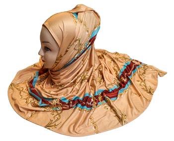 Justkartit Women'S Occasion Wear Jersey Stretchable Material Printed Hijab Scarf Dupatta 2