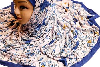 Justkartit Jersey Stretchable Material Occasion Wear Printed Hijab Scarf Dupatta 5