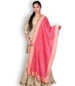 Red Banarasi Khaddi Chiffon Dupatta