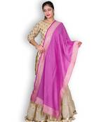 Purple Banarasi Khaddi Chiffon Dupatta