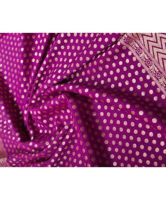 Purple Banarasi Khaddi Chiffon Dupatta 3