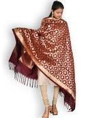 Brown Banarasi Silk Dupatta