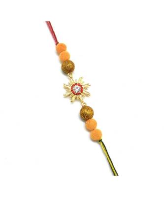Multicolor Jewellery Designer Fancy Stylish Beautiful Rakhi For Brother 1