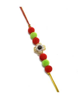 Multicolor Jewellery Designer Fancy Stylish Beautiful Rakhi For Brother 1