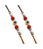 Multicolor Jewellery Designer Fancy Stylish Beautiful Combo (Set Of 2) Rakhi For Brother