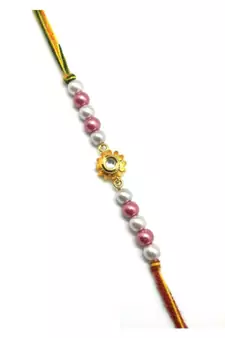 Multicolor Jewellery Designer Fancy Stylish Beautiful Combo (Set Of 2) Rakhi For Brother