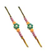 Multicolor Jewellery Designer Fancy Stylish Beautiful Combo (Set Of 2) Rakhi For Brother