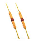 Multicolor Jewellery Designer Fancy Stylish Beautiful Combo (Set Of 2) Rakhi For Brother