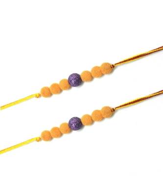 Multicolor Jewellery Designer Fancy Stylish Beautiful Combo (Set Of 2) Rakhi For Brother 2