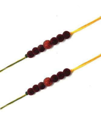 Multicolor Jewellery Designer Fancy Stylish Beautiful Combo (Set Of 2) Rakhi For Brother 1