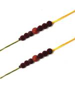Multicolor Jewellery Designer Fancy Stylish Beautiful Combo (Set Of 2) Rakhi For Brother