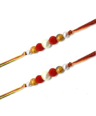 Multicolor Jewellery Designer Fancy Stylish Beautiful Combo (Set Of 2) Rakhi For Brother 2