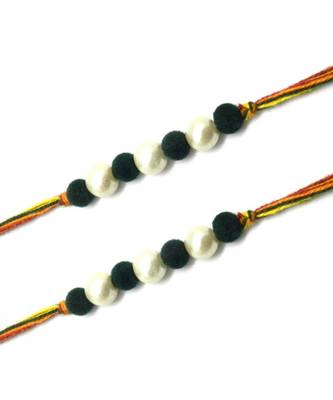Multicolor Jewellery Designer Fancy Stylish Beautiful Combo (Set Of 2) Rakhi For Brother 2