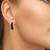 Black Color Bling Bling Hoop Earrings For Women Shiny Crystal Hollow Round Circle Ear Jewelry Earrings For Women