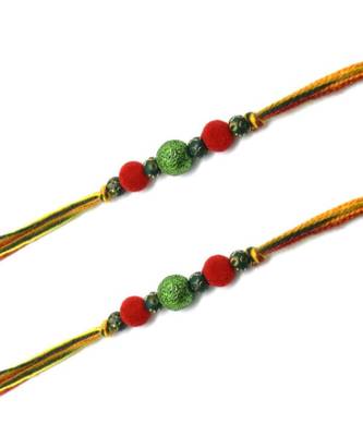 Multicolor Jewellery Designer Fancy Stylish Beautiful Combo (Set Of 2) Rakhi For Brother 1