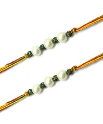 Multicolor Jewellery Designer Fancy Stylish Beautiful Combo (Set Of 2) Rakhi For Brother 2