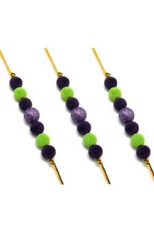 Multicolor Jewellery Designer Fancy Stylish Beautiful Combo (Set Of 3) Rakhi For Brother