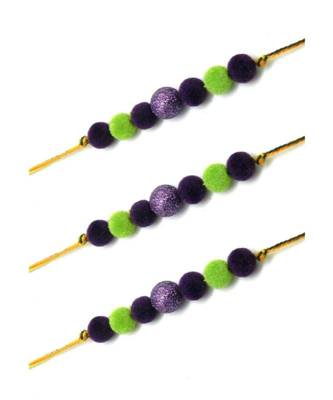 Multicolor Jewellery Designer Fancy Stylish Beautiful Combo (Set Of 3) Rakhi For Brother 2