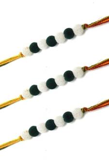 Multicolor Jewellery Designer Fancy Stylish Beautiful Combo (Set Of 3) Rakhi For Brother