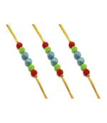 Multicolor Jewellery Designer Fancy Stylish Beautiful Combo (Set Of 3) Rakhi For Brother