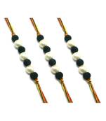 Multicolor Jewellery Designer Fancy Stylish Beautiful Combo (Set Of 3) Rakhi For Brother