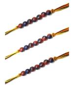 Multicolor Jewellery Designer Fancy Stylish Beautiful Combo (Set Of 3) Rakhi For Brother