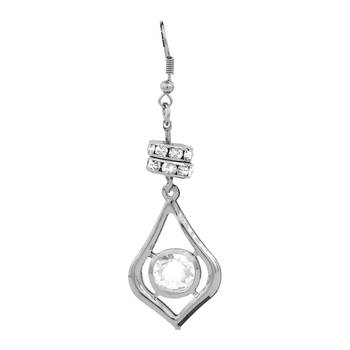 Grey Color Pearl Earing Diamond Design For Womens & Girls 2