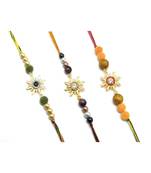 Multicolor Jewellery Designer Fancy Stylish Beautiful Combo (Set Of 3) Rakhi For Brother
