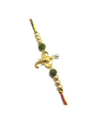 Multicolor Jewellery Designer Fancy Stylish Beautiful Rakhi For Brother 1