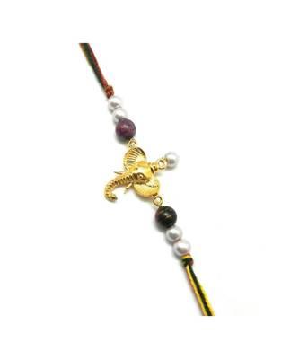 Multicolor Jewellery Designer Fancy Stylish Beautiful Rakhi For Brother 1