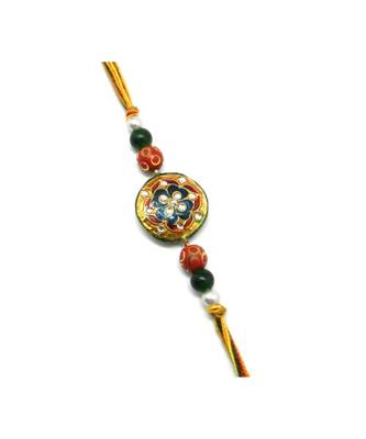 Multicolor Jewellery Designer Fancy Stylish Beautiful Rakhi For Brother 1