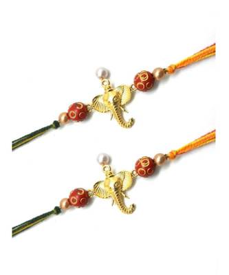 Multicolor Jewellery Designer Fancy Stylish Beautiful Combo (Set Of 2) Rakhi For Brother 2