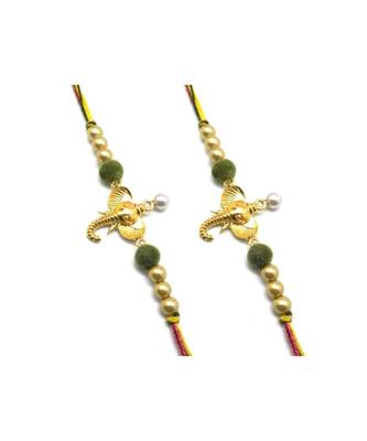 Multicolor Jewellery Designer Fancy Stylish Beautiful Combo (Set Of 2) Rakhi For Brother 1