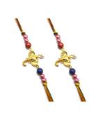 Multicolor Jewellery Designer Fancy Stylish Beautiful Combo (Set Of 2) Rakhi For Brother