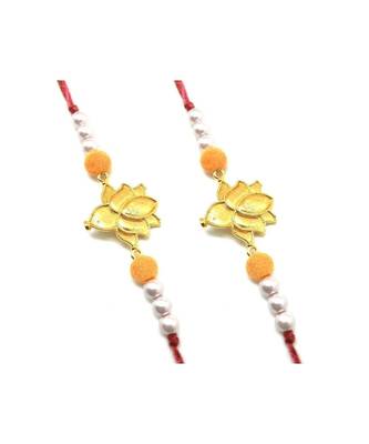 Multicolor Jewellery Designer Fancy Stylish Beautiful Combo (Set Of 2) Rakhi For Brother 1