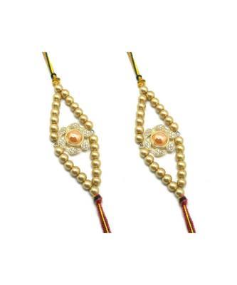 Multicolor Jewellery Designer Fancy Stylish Beautiful Combo (Set Of 2) Rakhi For Brother 1