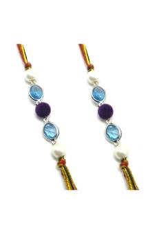 Multicolor Jewellery Designer Fancy Stylish Beautiful Combo (Set Of 2) Rakhi For Brother