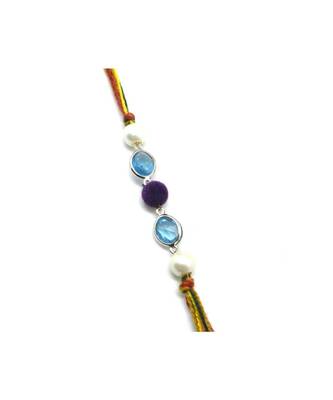 Multicolor Jewellery Designer Fancy Stylish Beautiful Combo (Set Of 2) Rakhi For Brother 2