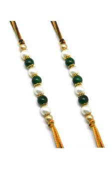 Multicolor Jewellery Designer Fancy Stylish Beautiful Combo (Set Of 2) Rakhi For Brother