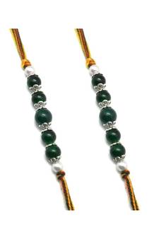 Multicolor Jewellery Designer Fancy Stylish Beautiful Combo (Set Of 2) Rakhi For Brother