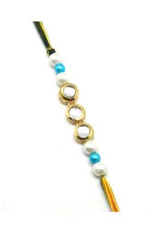 Multicolor Jewellery Designer Fancy Stylish Beautiful Rakhi For Brother