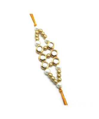 Multicolor Jewellery Designer Fancy Stylish Beautiful Rakhi For Brother 1