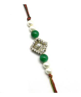 Multicolor Jewellery Designer Fancy Stylish Beautiful Rakhi For Brother 1