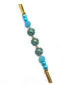 Multicolor Jewellery Designer Fancy Stylish Beautiful Rakhi For Brother
