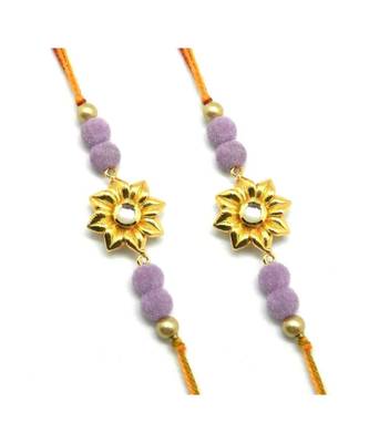 Multicolor Jewellery Designer Fancy Stylish Beautiful Combo (Set Of 2) Rakhi For Brother 1
