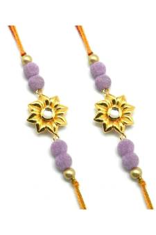 Multicolor Jewellery Designer Fancy Stylish Beautiful Combo (Set Of 2) Rakhi For Brother