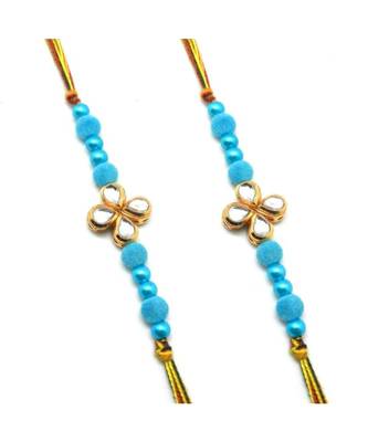 Multicolor Jewellery Designer Fancy Stylish Beautiful Combo (Set Of 2) Rakhi For Brother 1
